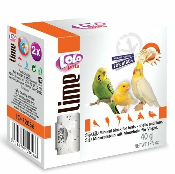 LOLOpets LIME minerální kámen pro ptáky