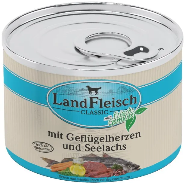Landfleisch Dog Classic drůbeží srdíčka s treskou
