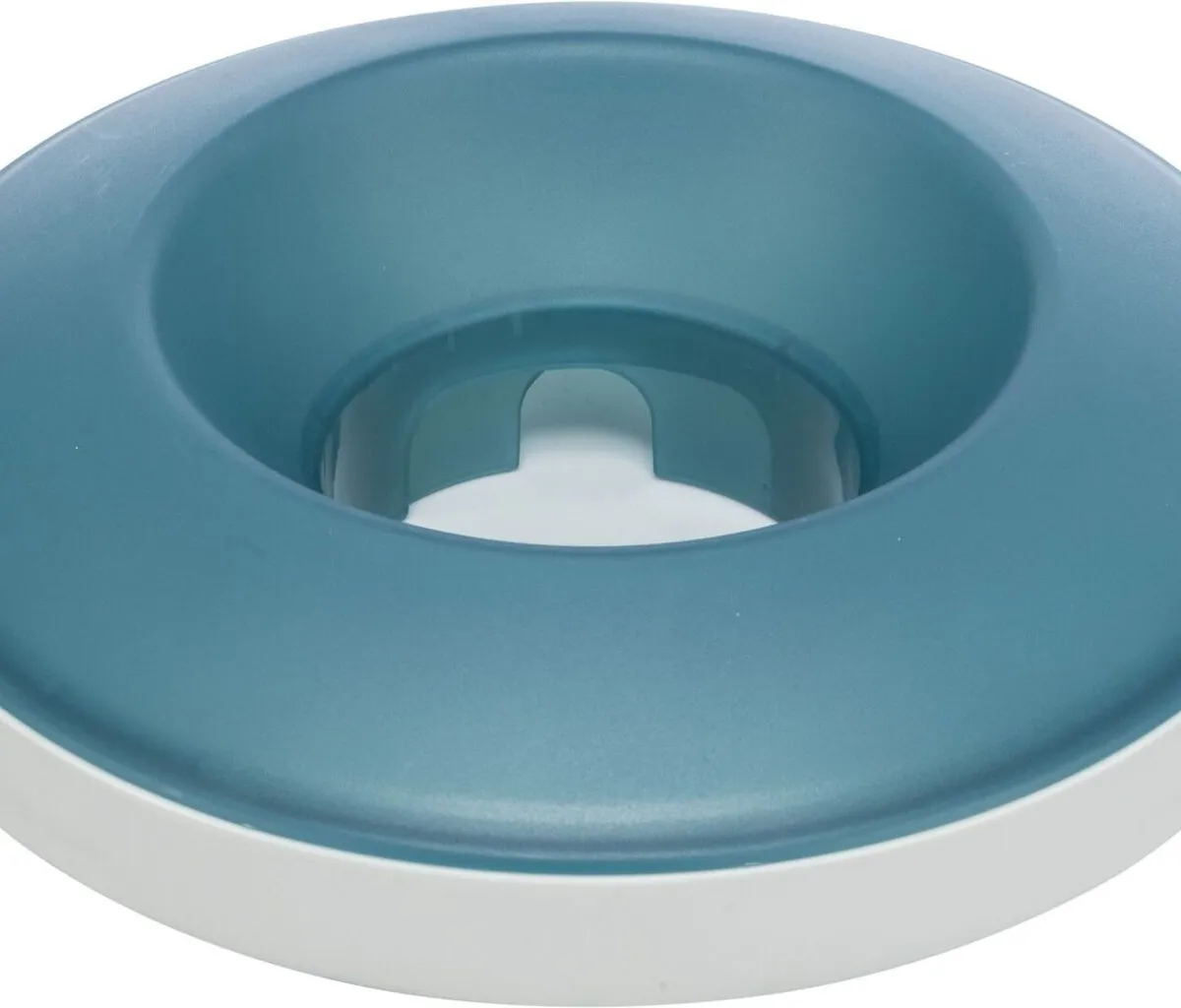 Rocking Bowl, houpací miska k pomalému krmení, 0,5 l/ø 23 cm, plastic, šedá/modrá
