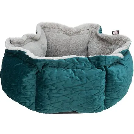 Xmas - Kulatý pelech ESTELLE 50 cm, vysoký okraj, samet/plyš