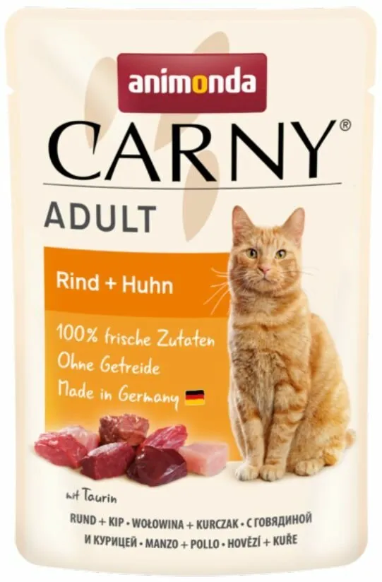 Carny Adult 85 g hovězí, krůta+ráčci, kapsička pro kočky