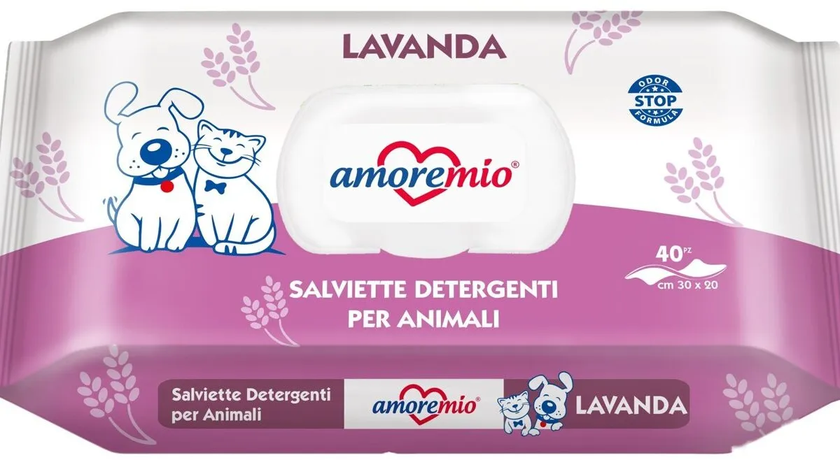 AMOREMIO vlhčené čistící ubrousky, aroma
