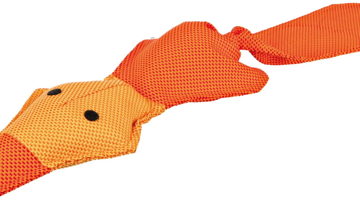 Plovoucí oranžová kačena se zvukem 50 cm