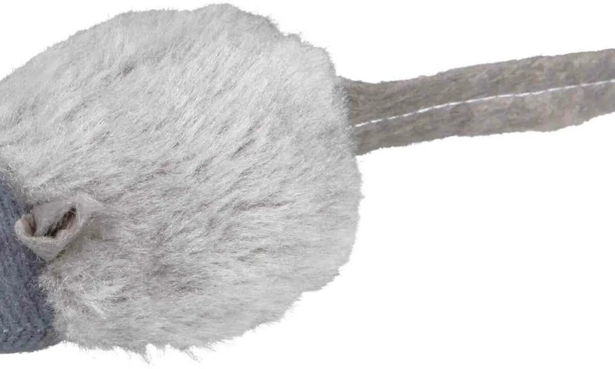 Mikročipová myš se zvukem, catnip 6 cm (RP 0,90 Kč)
