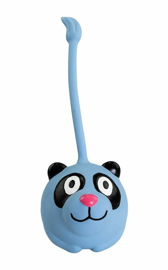 Panda míček s vysokým ocáskem 8x20cm, se zvukem, latex, HipHop