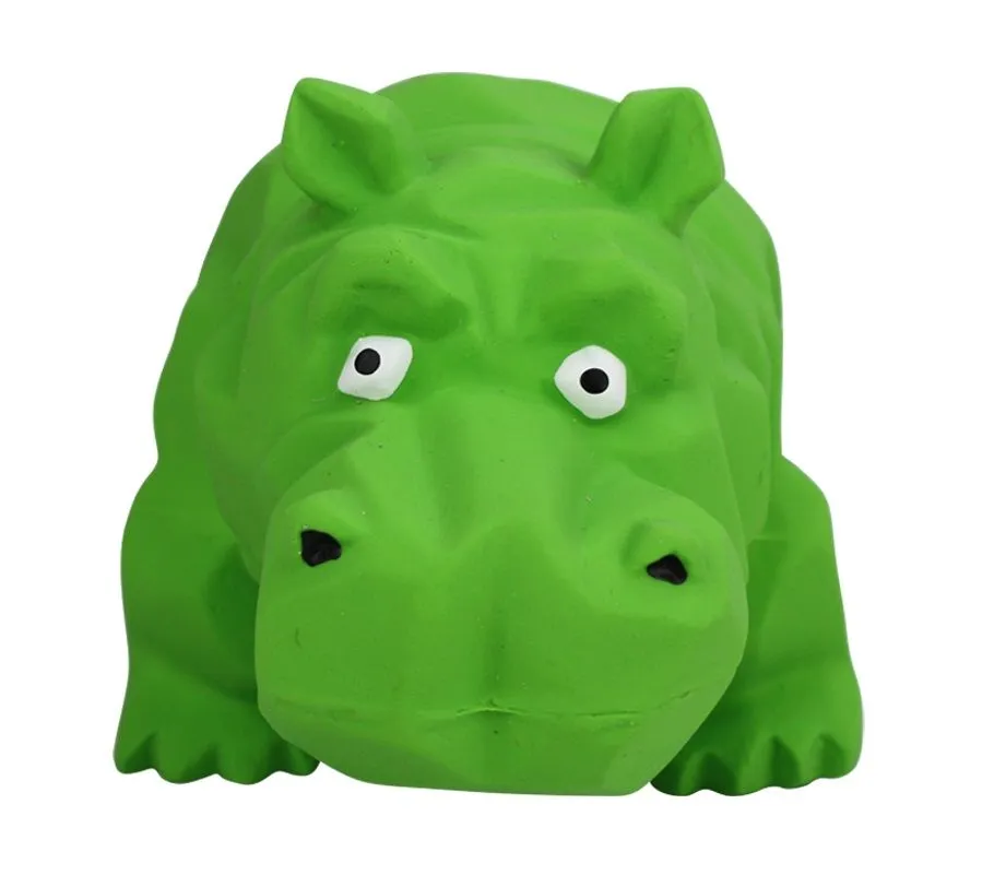Hračka Multipet Origami Pals chrochtající hroch latex 20,5 cm 1 ks
