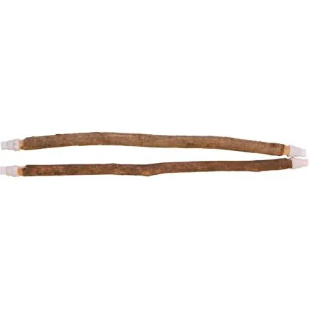 Set přírodních bidýlek 55 cm / 10-12 mm, dřevo s kůrou