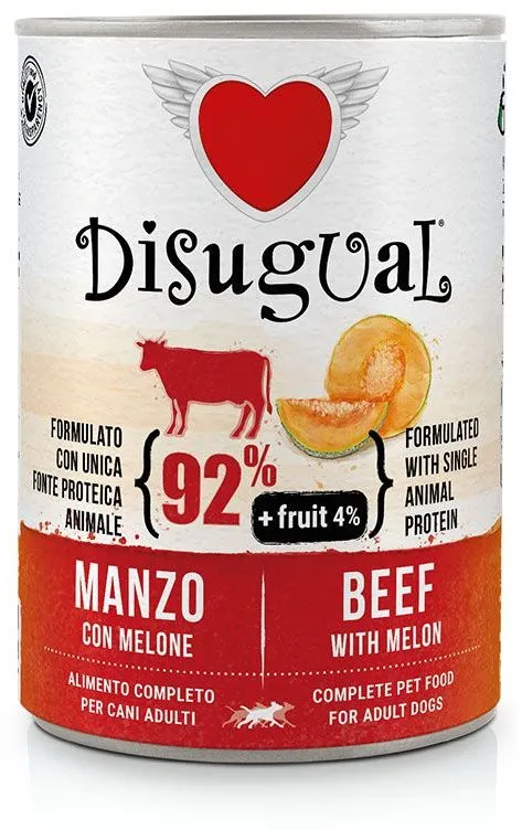 Disugual Fruit Dog Single Protein Hovězí s melounem konzerva