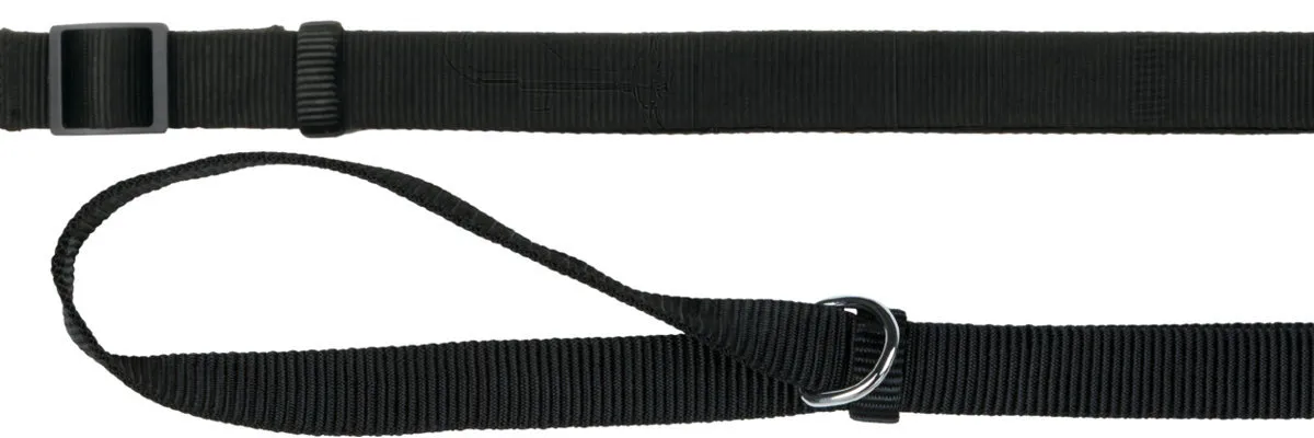 Vodítko CLASSIC 1,20-1,80m/20mm (M-L) - černé